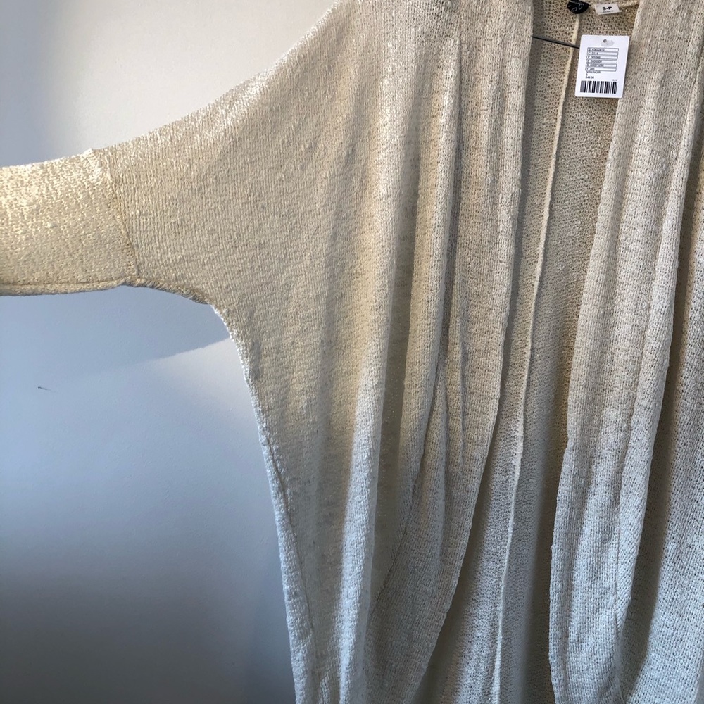 SzS BDG  NWT ivory cardigan - Picture 3 of 9